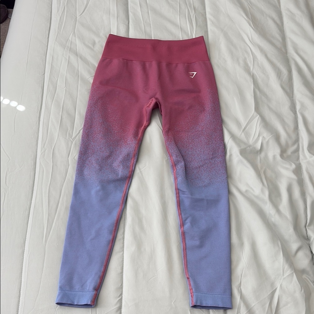 Gymshark Adapt Ombre Seamless Leggings - Rose Pink/Light Blue